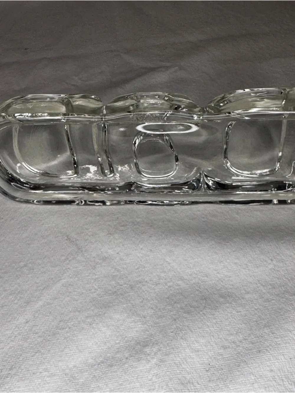 Clear Glass 'DAD' Decorative Accent